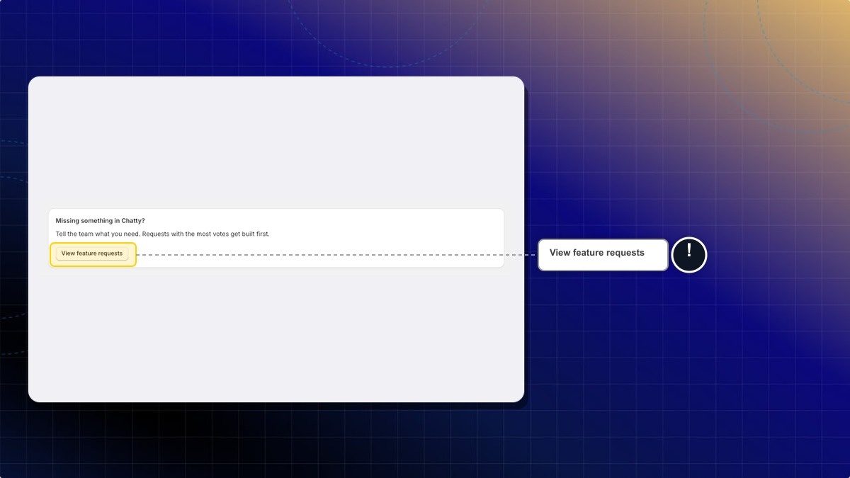 Missing something in Chatty card on the dashboard